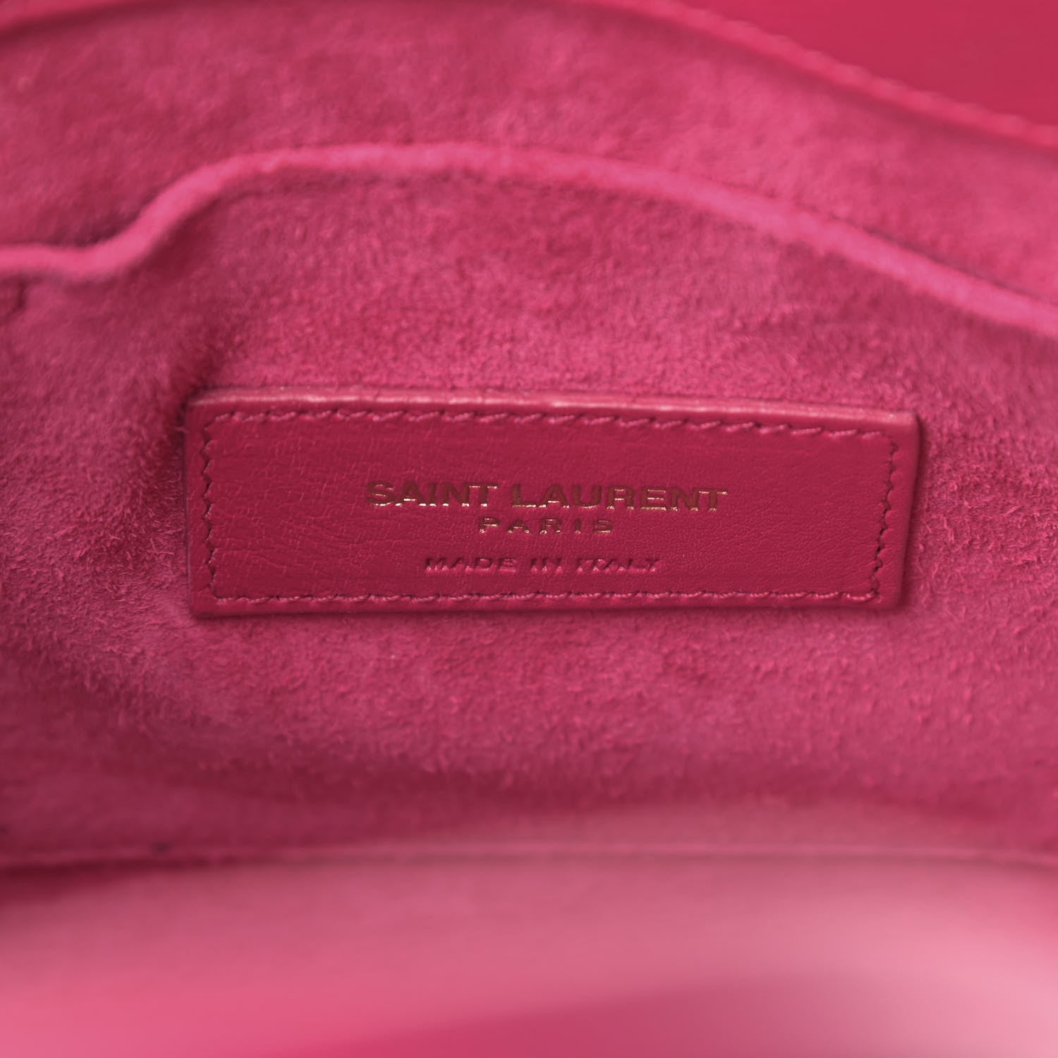 Saint Laurent Calfskin Nano Sac De Jour Lipstick Fuchsia 9 of 14