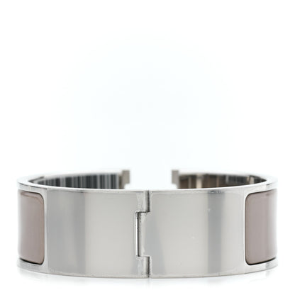 Hermes Enamel Wide Clic Clac H Bracelet PM Marron Glace 3 of 4