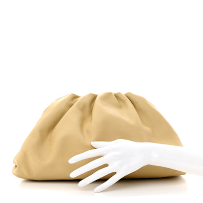 Bottega Veneta Smooth Butter Calf The Pouch Oversized Clutch Tapioca 2 of 10