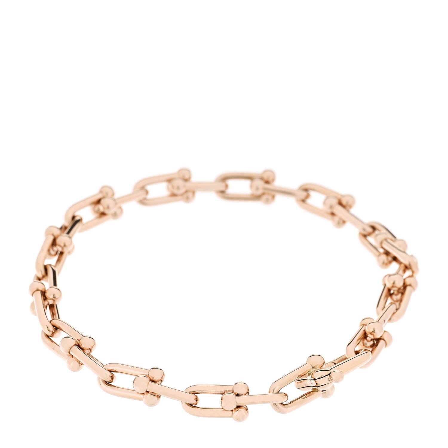 Tiffany 18K Rose Gold Small HardWear Link Bracelet 2 of 5
