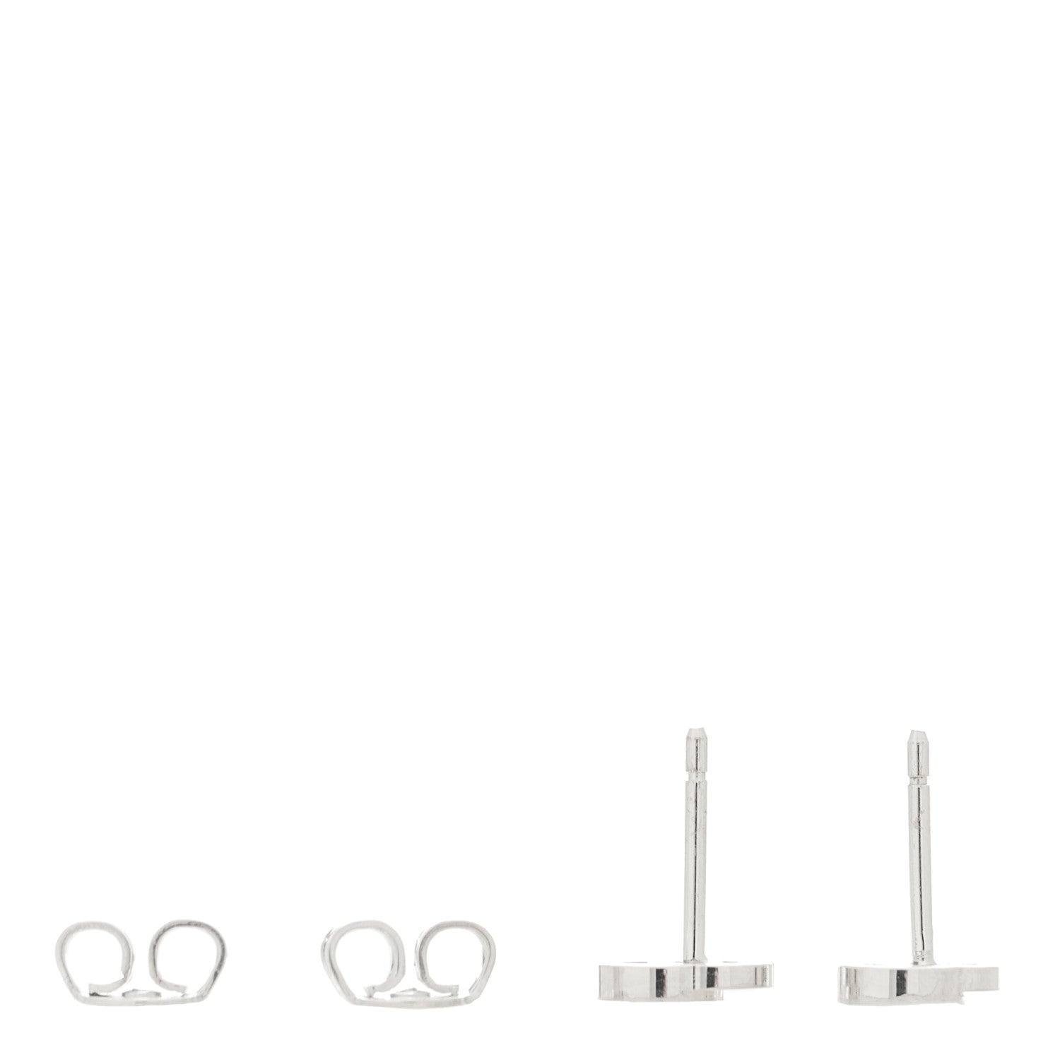 Gucci 18K White Gold Mini Running GG Stud Earrings 3 of 4