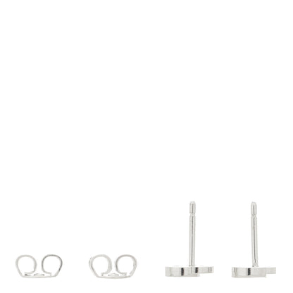 Gucci 18K White Gold Mini Running GG Stud Earrings 3 of 4