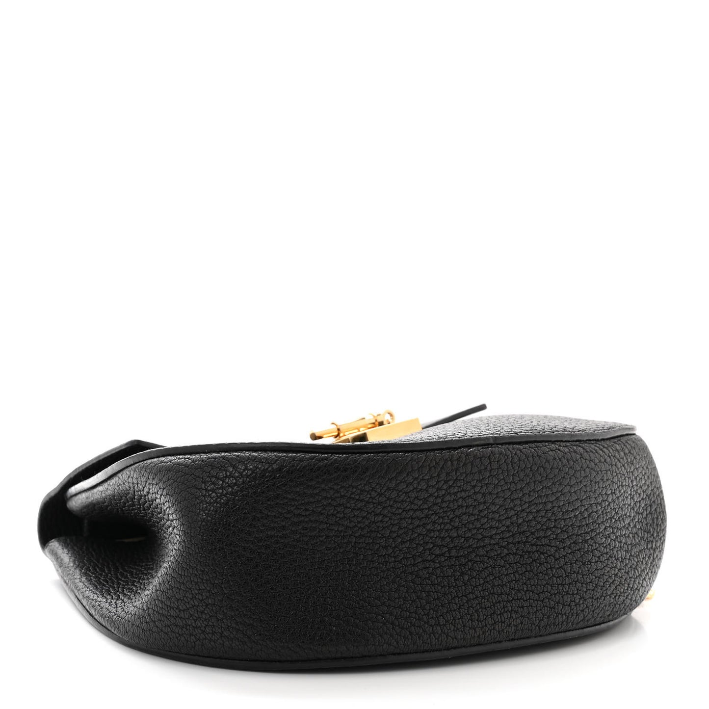 Grained Lambskin Drew Shoulder Bag Black