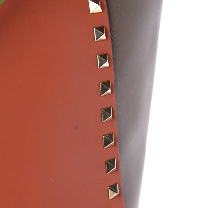 Valentino Garavani Vitello Colorblock Rockstud Double Handle Tote Multicolor 8 of 13