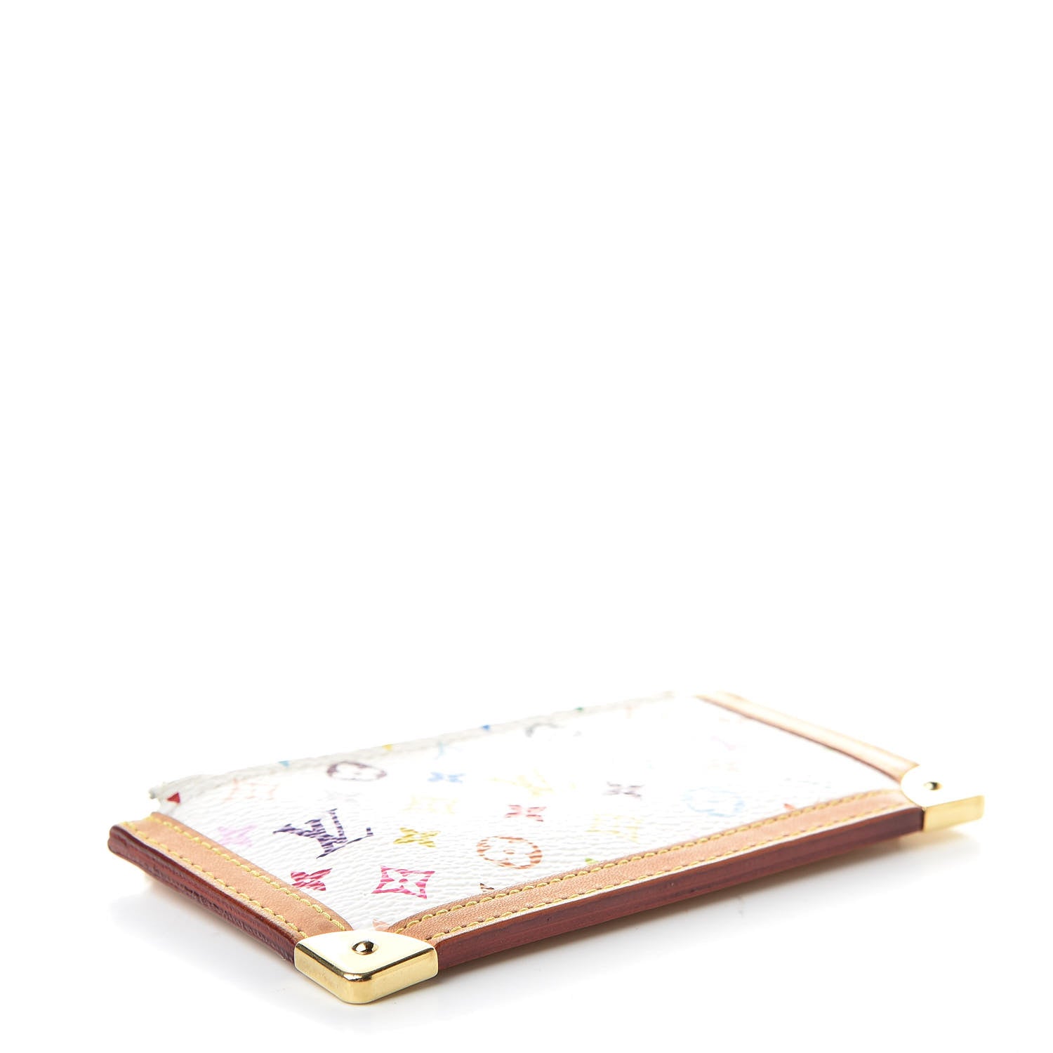 Louis Vuitton Monogram Multicolor Key Pouch White 4 of 7