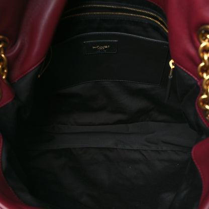 Saint Laurent Lambskin Matelasse Monogram Large Jamie 4.3 New Dark Bordeaux 5 of 10