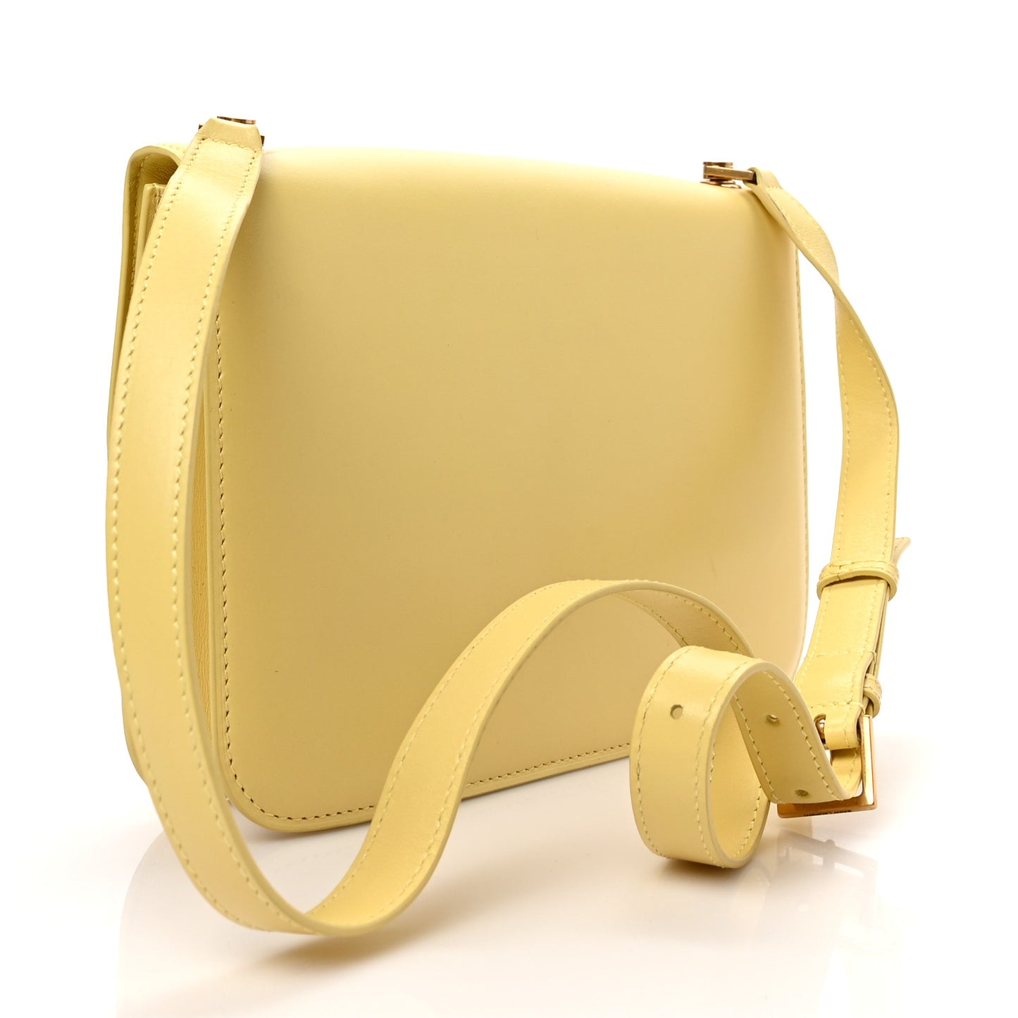 Smooth Calfskin Carre Satchel Paille