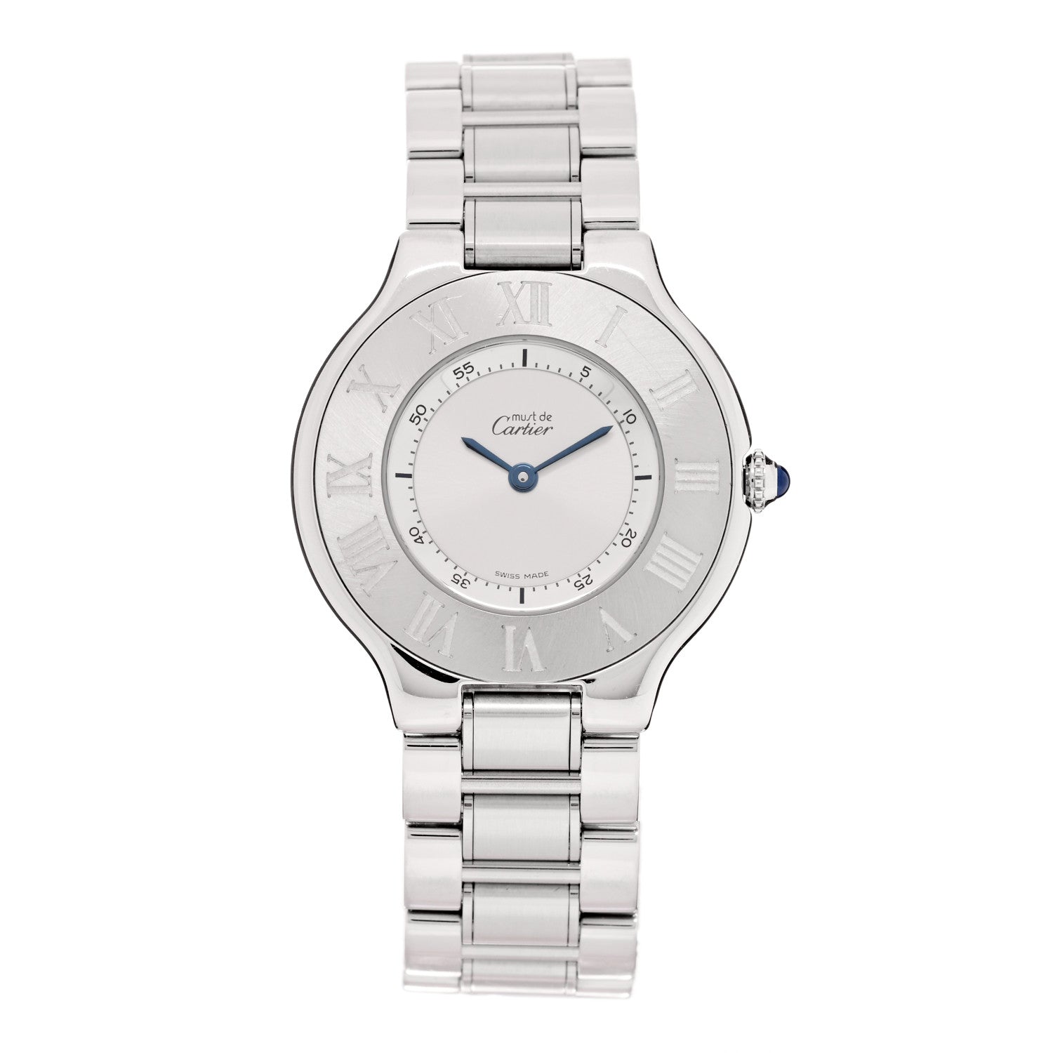 Cartier Stainless Steel 31mm Must De 21 Quartz Watch 1 of 5
