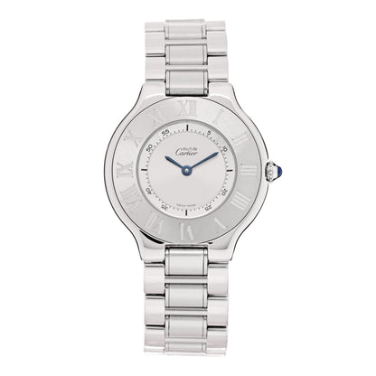 Cartier Stainless Steel 31mm Must De 21 Quartz Watch 1 of 5