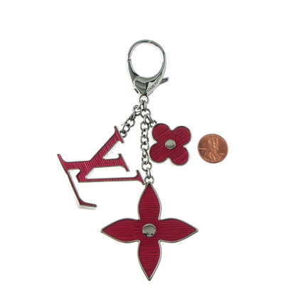 Louis Vuitton Fleur d Epi Bag Charm Fuchsia 2 of 5