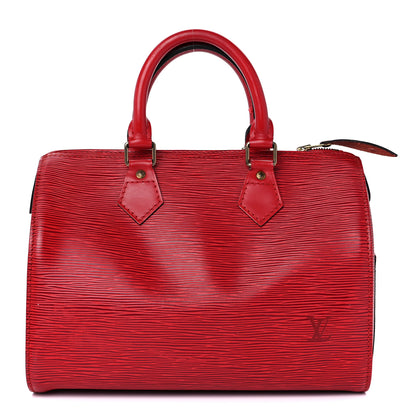 Louis Vuitton Epi Speedy 25 Castillan Red 1 of 9
