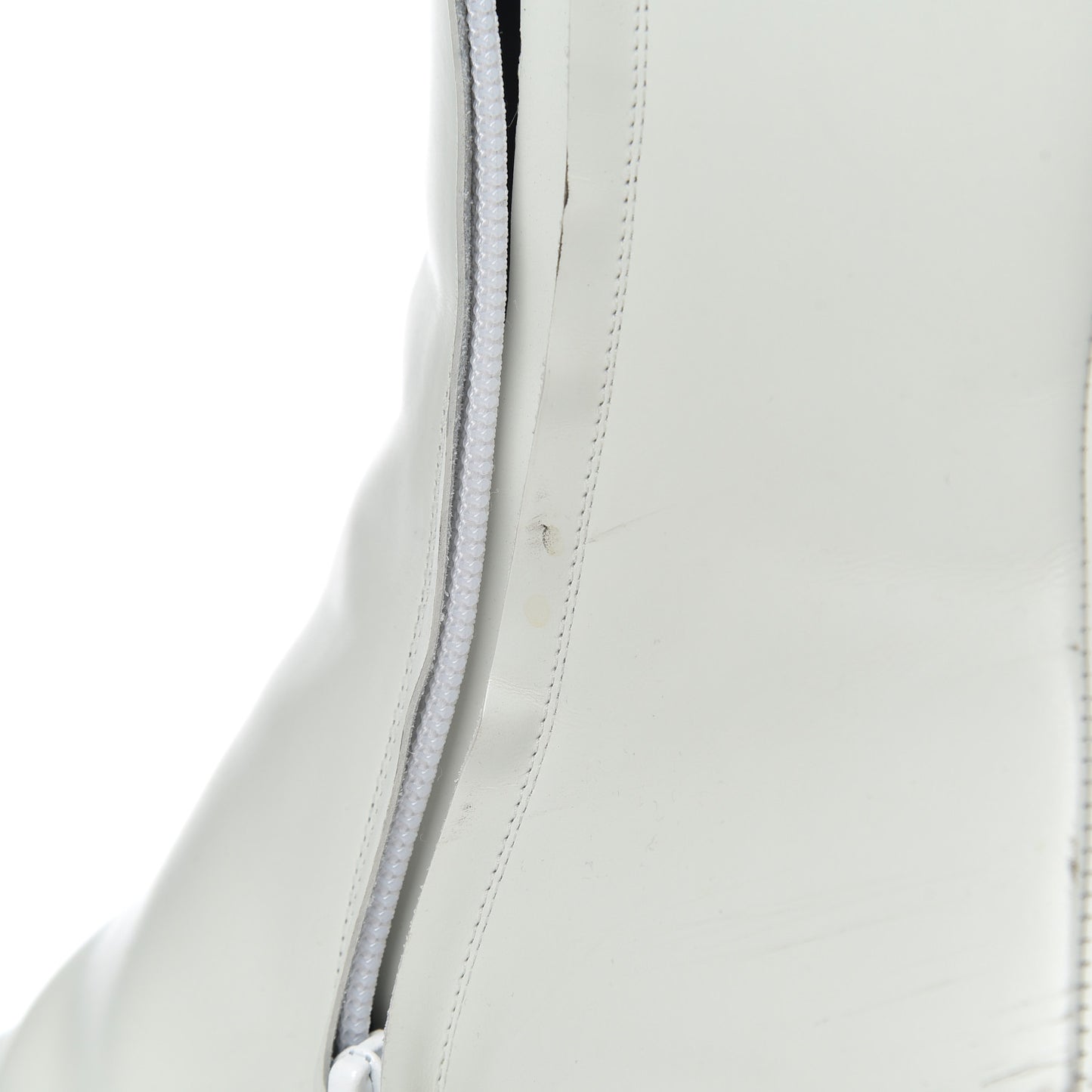Calfskin Varenne BB Double Square Booties 36.5 White Gold