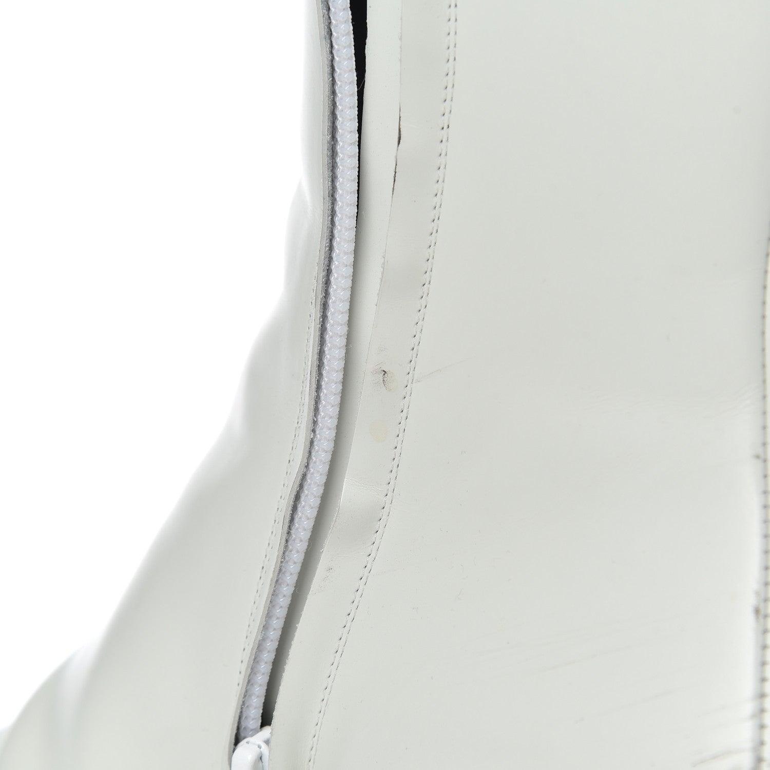 Balenciaga Calfskin Varenne BB Double Square Booties 36.5 White Gold 10 of 21