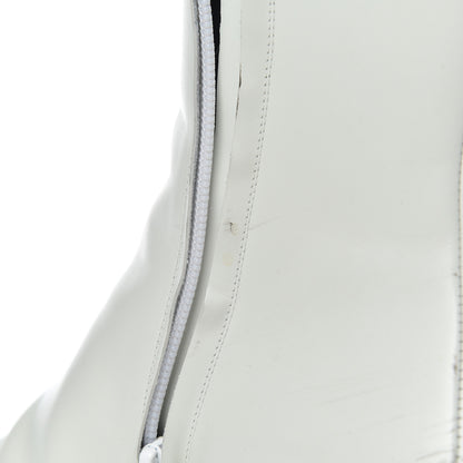 Balenciaga Calfskin Varenne BB Double Square Booties 36.5 White Gold 10 of 21