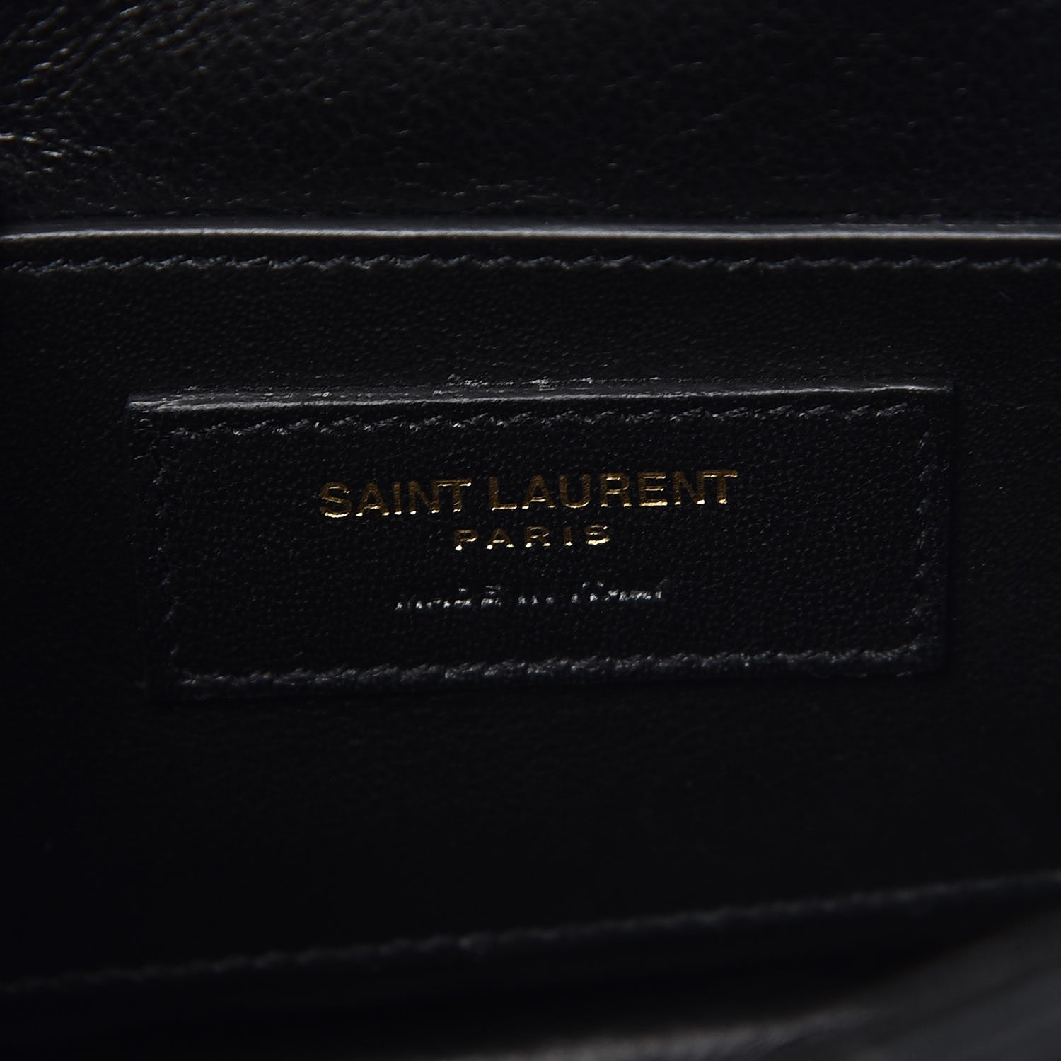 Saint Laurent Lambskin Matelasse Monogram Small Vicky Chain Bag Black 7 of 8