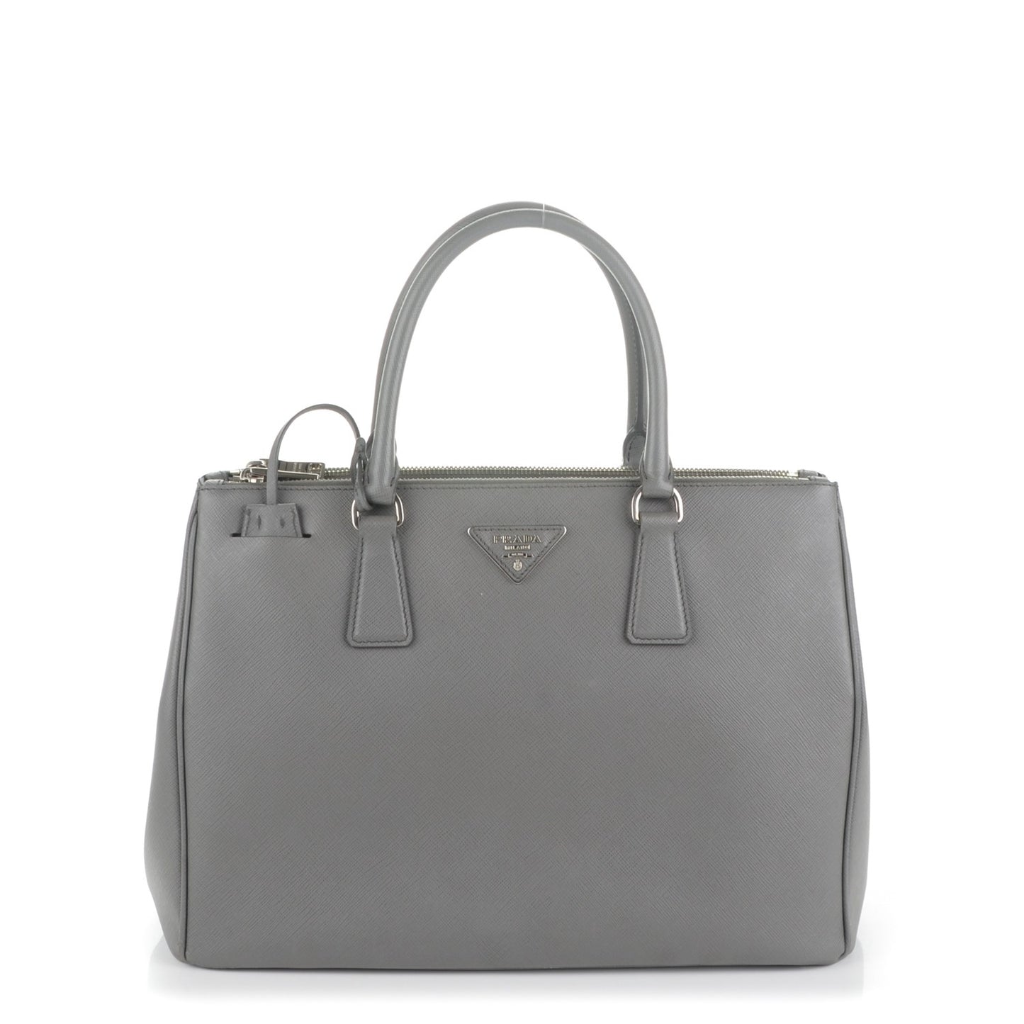 Saffiano Medium Galleria Double Zip Tote Marmo