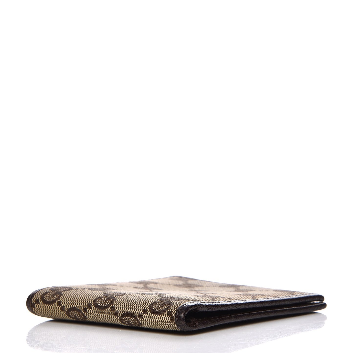 Mens Monogram Bi-Fold Wallet Dark Brown