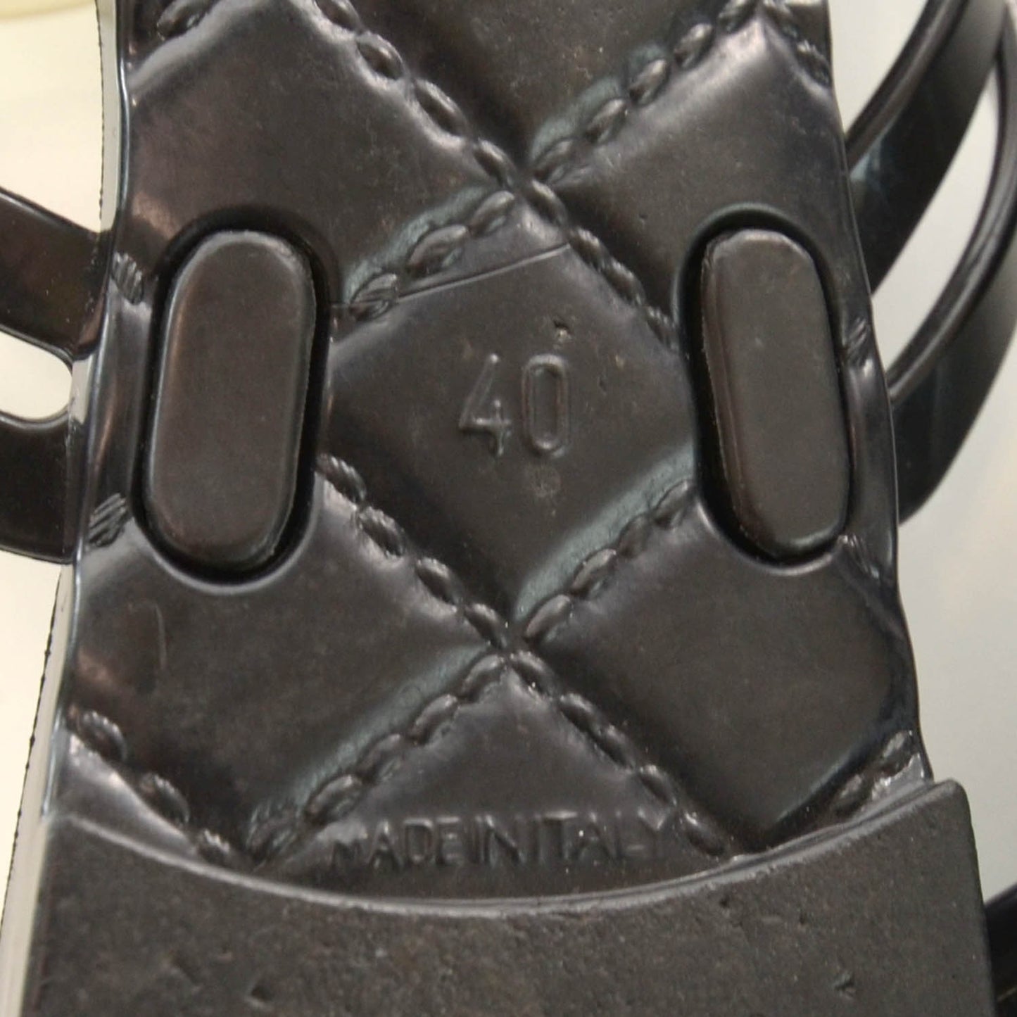 Jelly Camellia Thong Sandals 40 Black Ivory