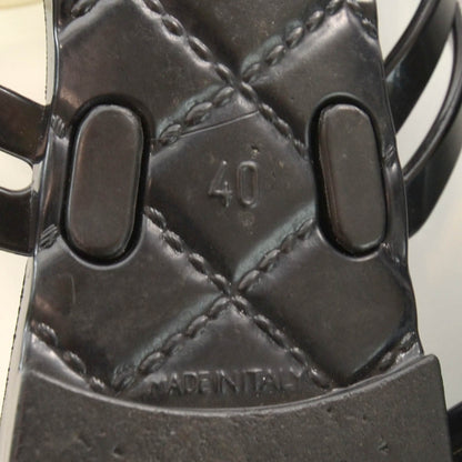 Chanel Jelly Camellia Thong Sandals 40 Black Ivory 6 of 7