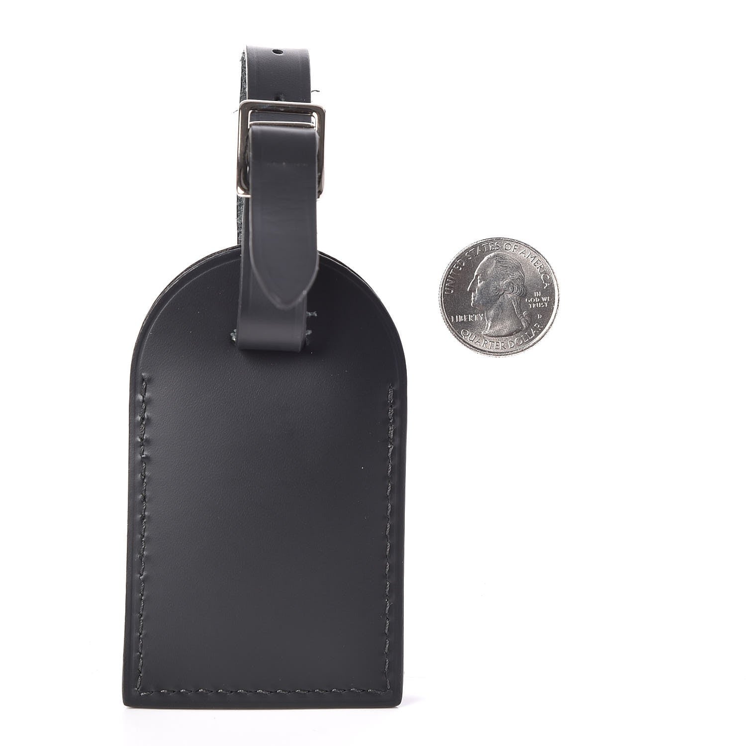 Louis Vuitton Calfskin Luggage Tag Black 2 of 3