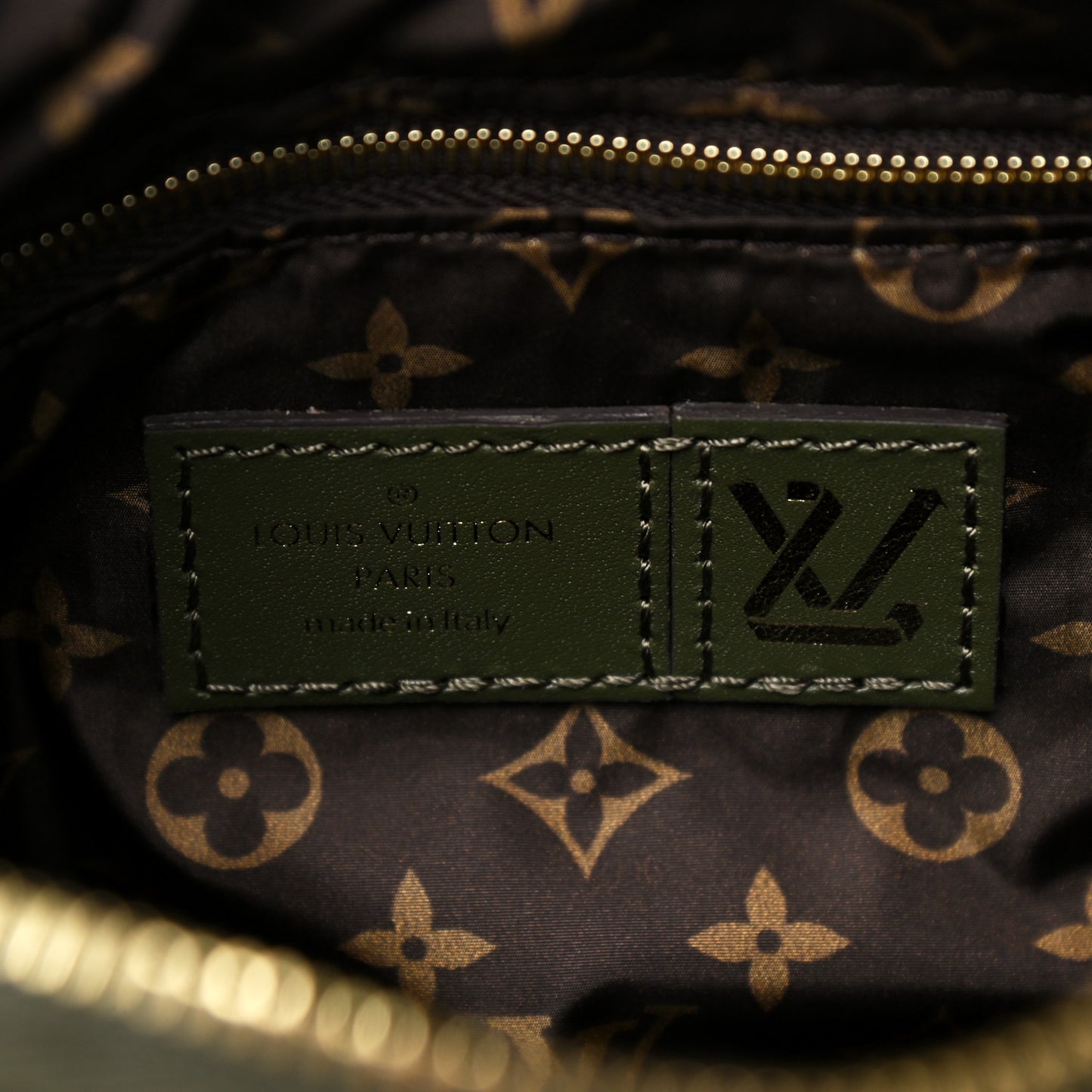 Econyl Mini Monogram Pillow Speedy Bandouliere 25 Khaki