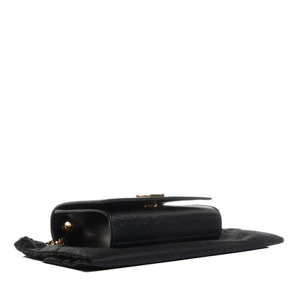 Saint Laurent Grain De Poudre Small Monogram Satchel Black 5 of 9