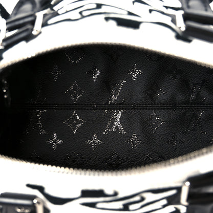 Louis Vuitton X UF Tufted Monogram Speedy Bandouliere 25 White Black 5 of 13