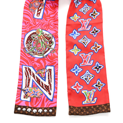 Louis Vuitton Silk Monogram ABC Bandeau Rose Pop 2 of 3