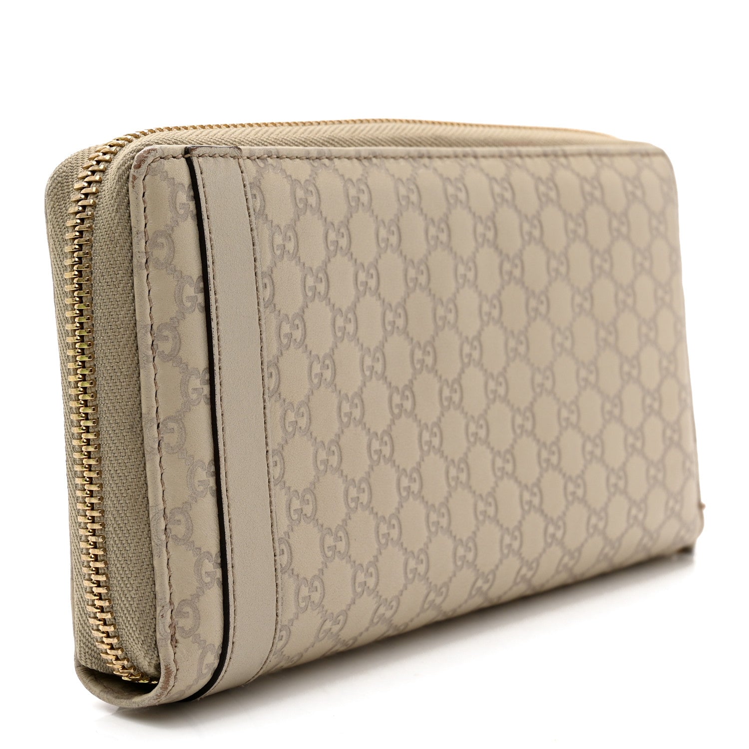Gucci Microguccissima Nice Zip Around Wallet Off White 3 of 12