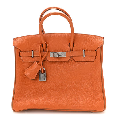 Hermes Togo Verso Birkin 25 Potiron Fauve 1 of 11