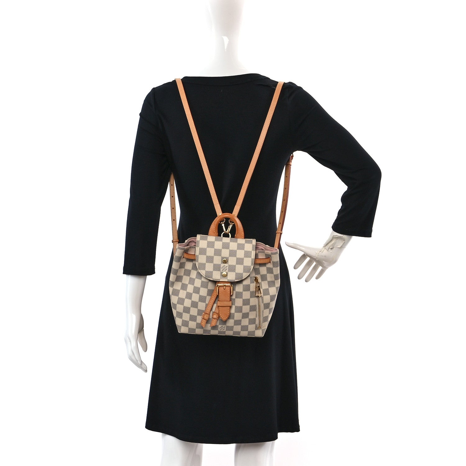 Louis Vuitton Damier Azur Sperone BB Backpack 2 of 14