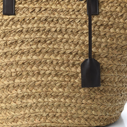 Saint Laurent Raffia Calfskin Medium Panier Tote 9 of 9