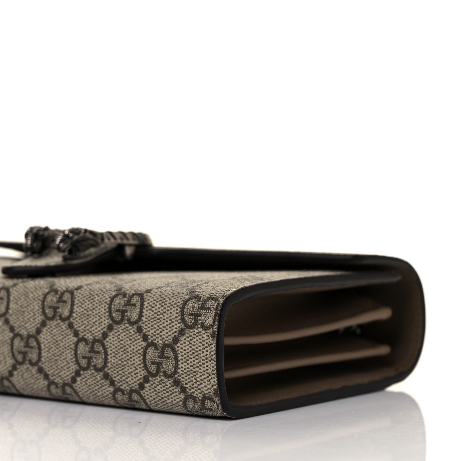 Gucci GG Supreme Monogram Mini Dionysus Chain Wallet Beige Taupe 8 of 9