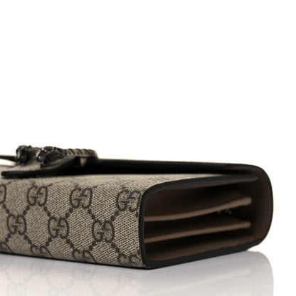 Gucci GG Supreme Monogram Mini Dionysus Chain Wallet Beige Taupe 8 of 9
