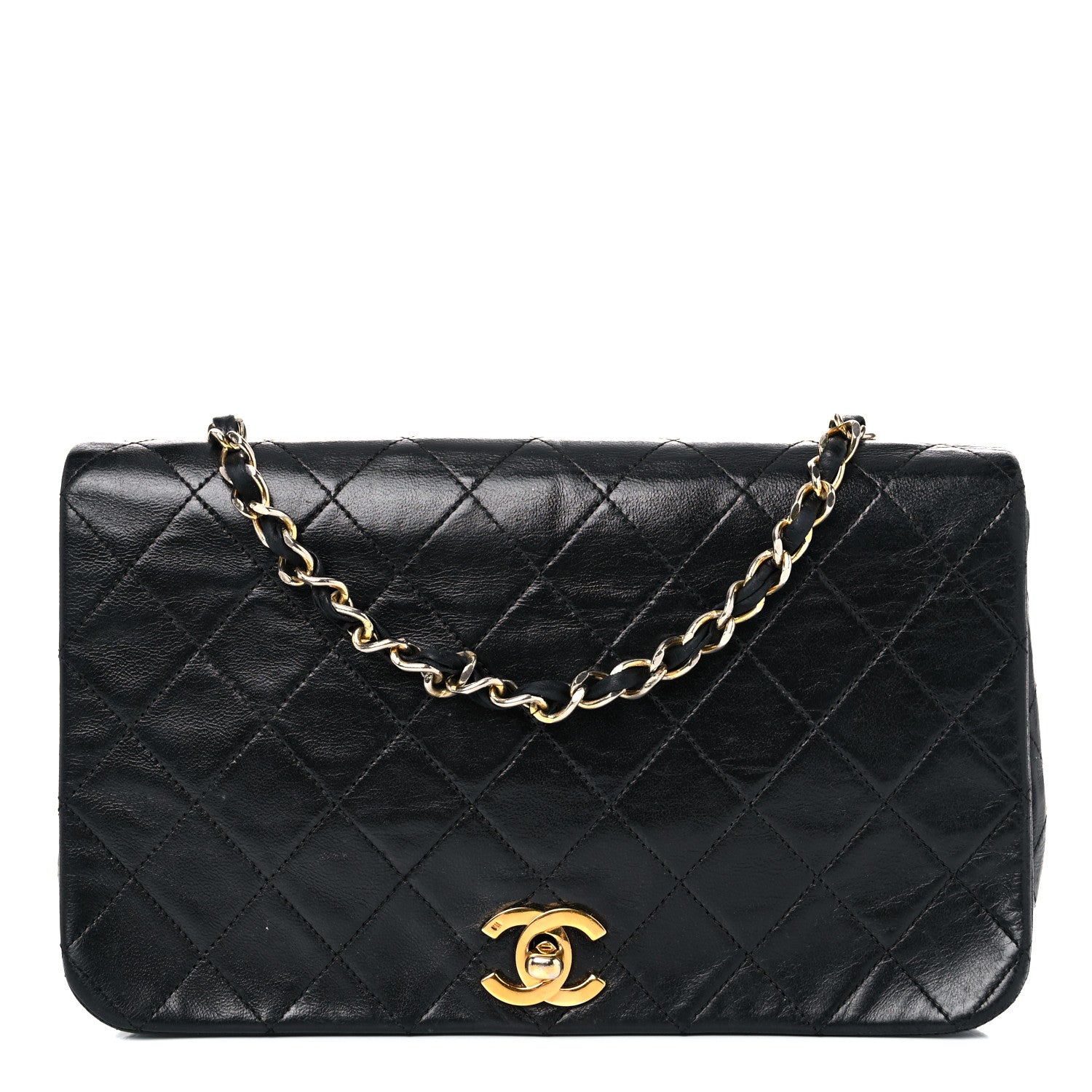 Chanel Lambskin Quilted Small Single Flap Black 1 of 21