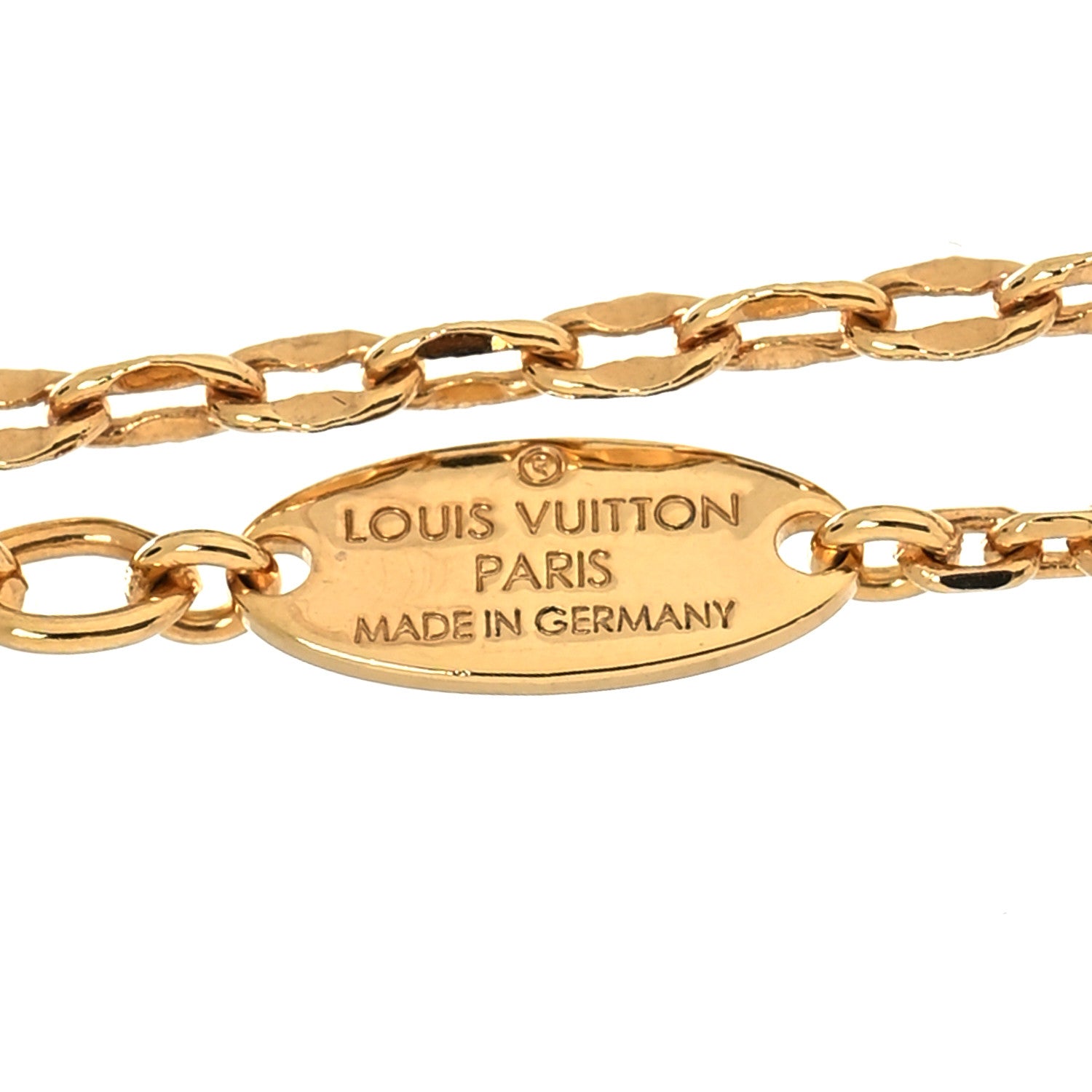 Louis Vuitton Metal Blooming Strass Necklace Gold 5 of 6
