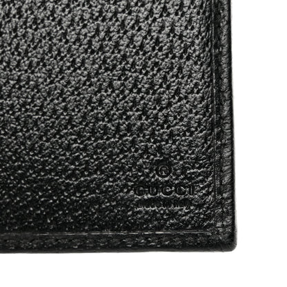 Gucci Textured Dollar Calfskin Horsebit Card Holder Black 6 of 7