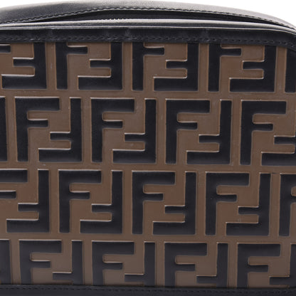 Fendi Vitello Century F is Fendi Bi-Color FF 1974 Embossed Camera Case Maya Black 9 of 9