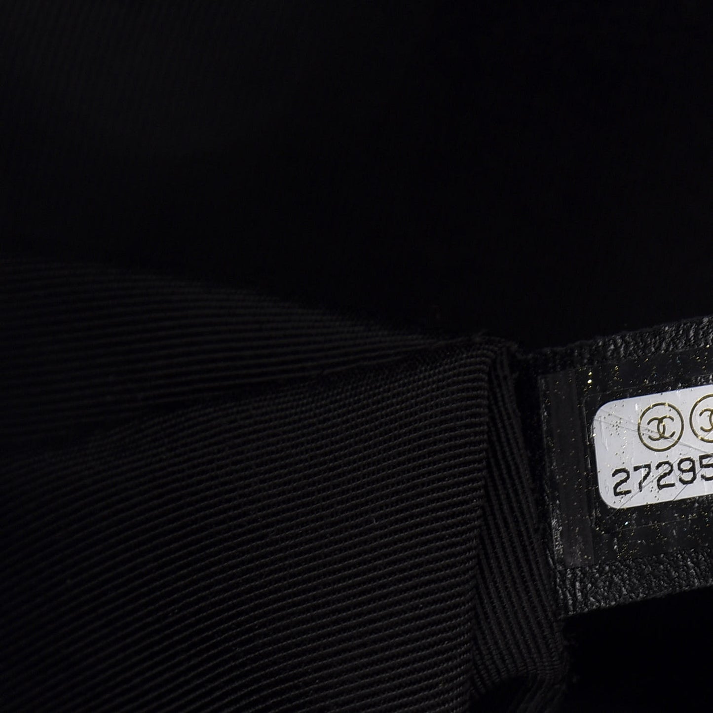 Lambskin Stitched CC Chain Backpack Black