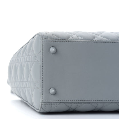Christian Dior Ultra Matte Calfskin Cannage Medium Lady Dior Grey Stone 7 of 8