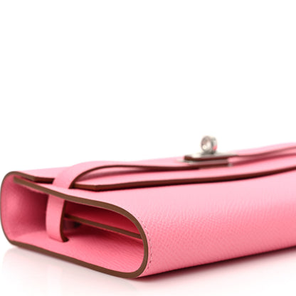 Hermes Epsom Kelly Wallet To Go Rose Confetti 7 of 9