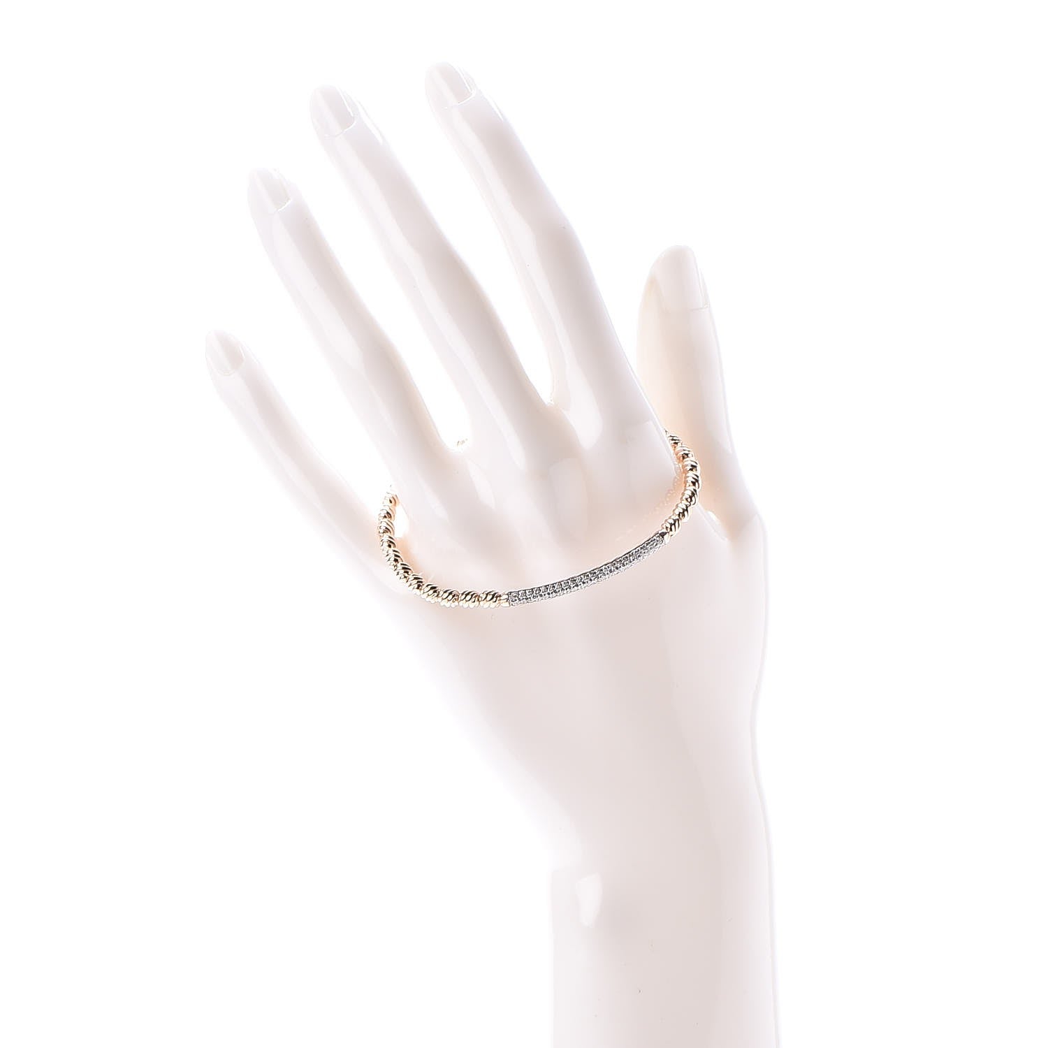 David Yurman 18K Rose Gold Diamond Petite Pave Flex Bracelet 2 of 5