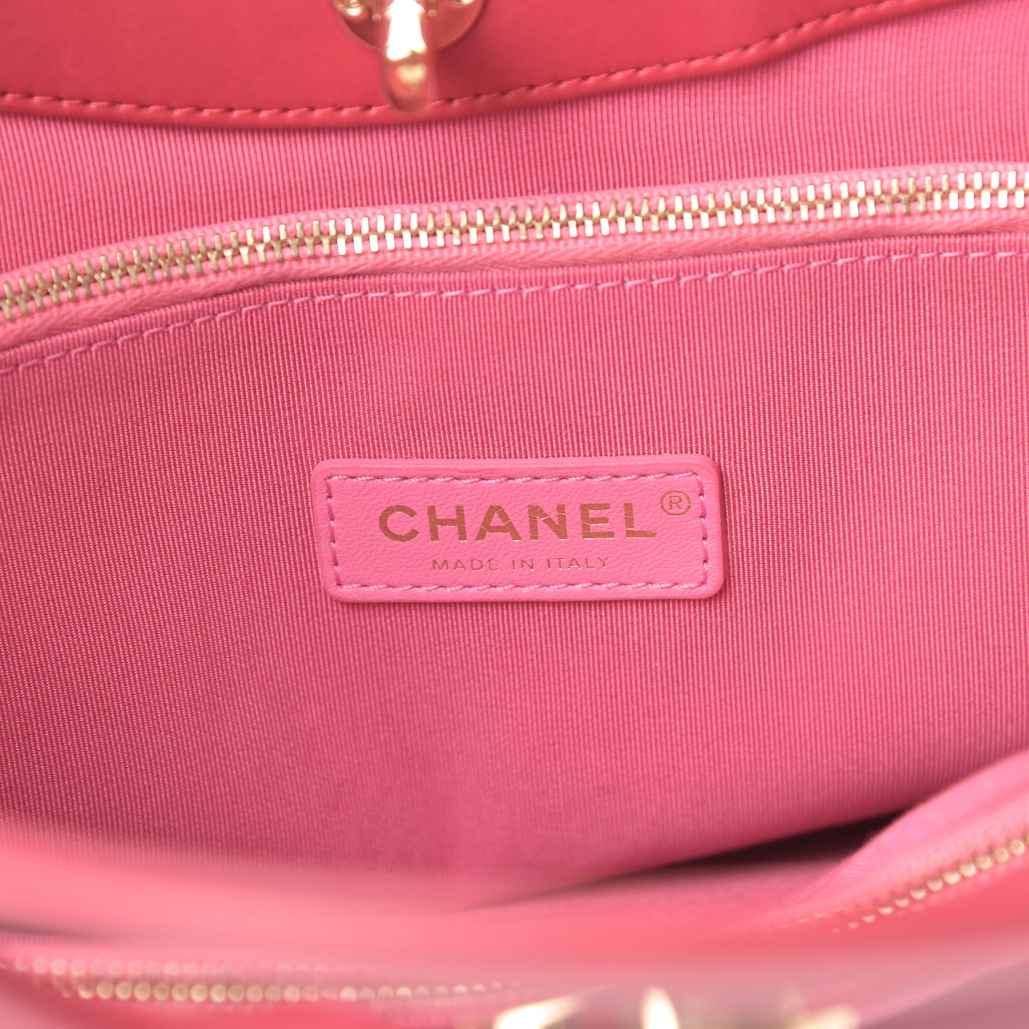 Aged Calfskin Quilted Large 31 Shopping Bag Pink Light Red
