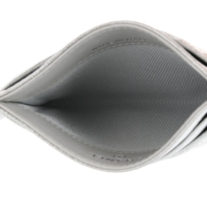 Chanel Metallic Lambskin Quilted Card Holder Silver 5 of 8