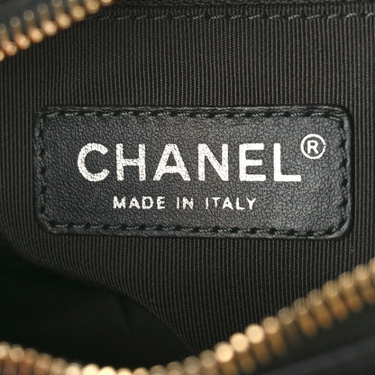Chanel Aged Calfskin Quilted Small Gabrielle Hobo Black 6 of 9