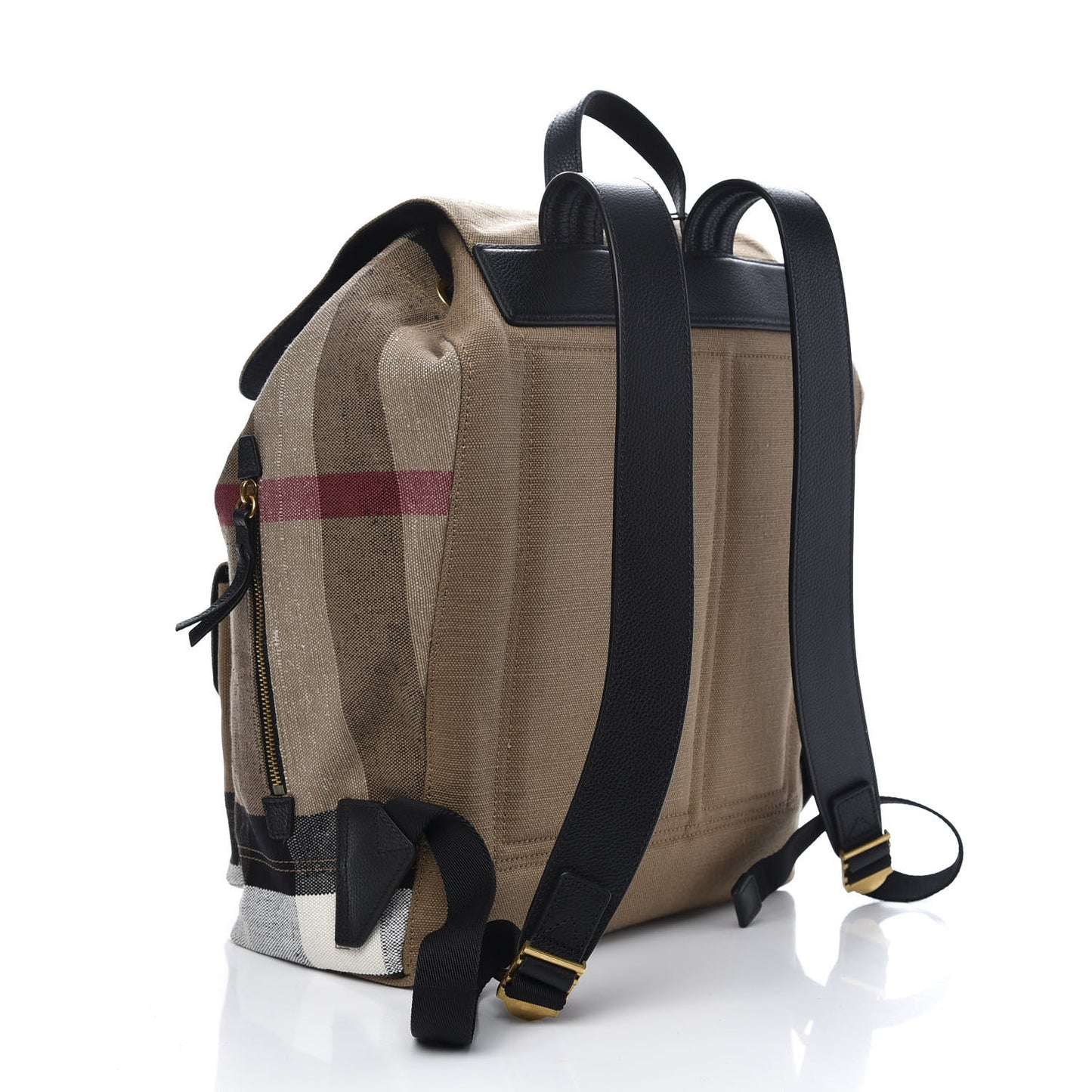 Canvas Mega Check Brookdale Backpack Black