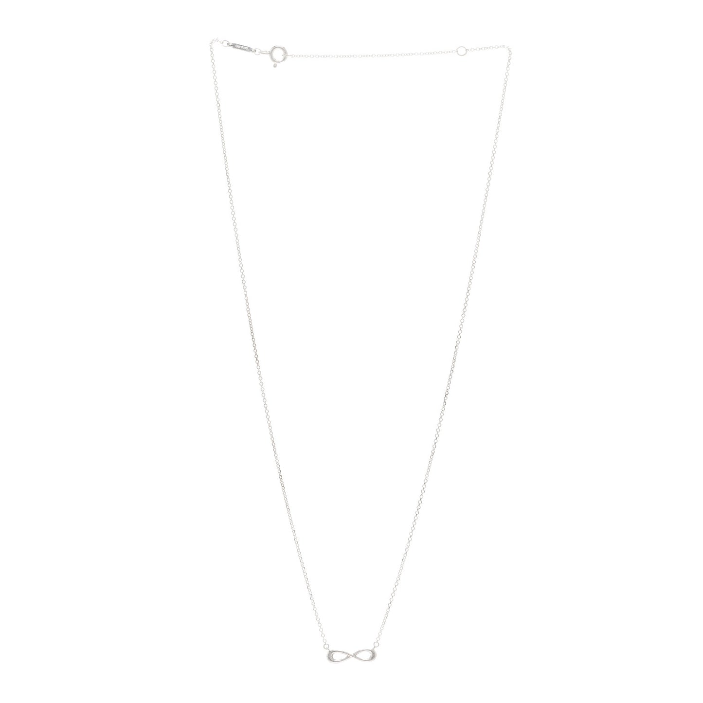 Sterling Silver Mini Infinity Pendant Necklace