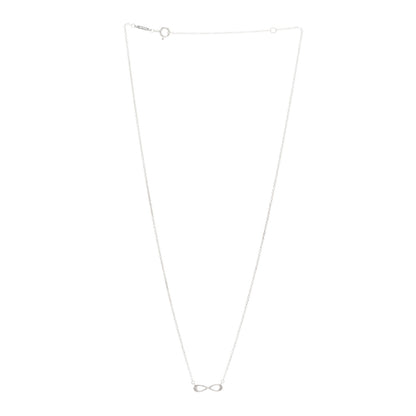 Tiffany Sterling Silver Mini Infinity Pendant Necklace 3 of 4
