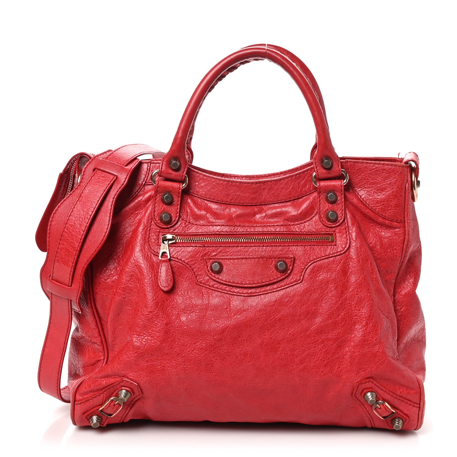 Balenciaga Agneau Giant 12 Rose Gold Hardware Velo Coquelicot 1 of 12