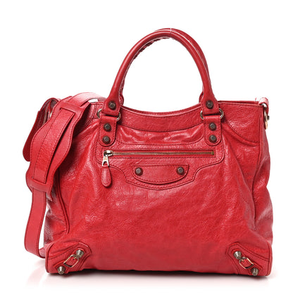 Balenciaga Agneau Giant 12 Rose Gold Hardware Velo Coquelicot 1 of 12